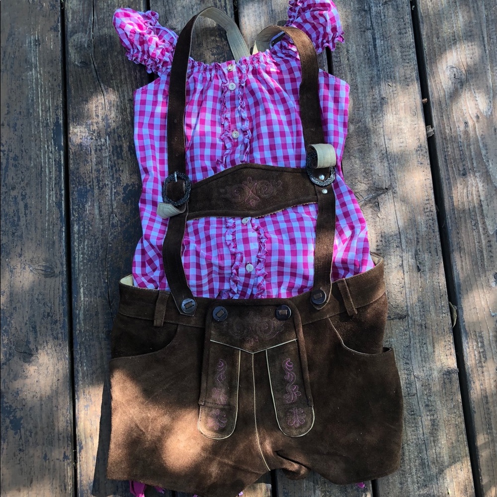 Leather lederhosen outfit for Octoberfest!